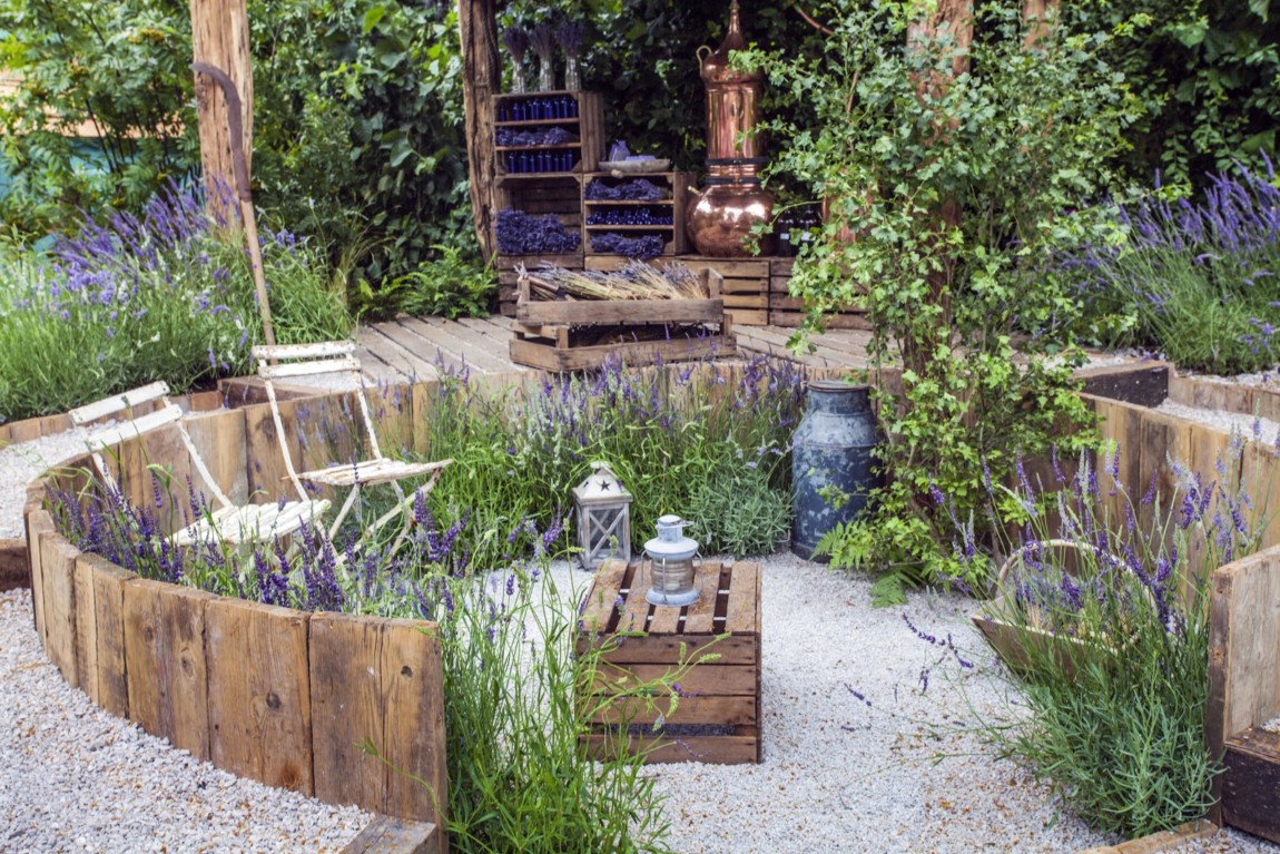 Patio area in a garden