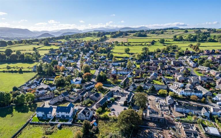 An aerial view of homes in Penrith
