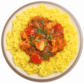 Indian Chicken Curry & Rice Meal
