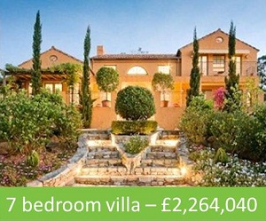 7 bedroom villa – £2,264,040