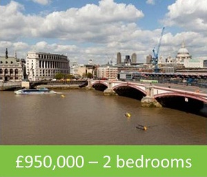 £950,000 – 2 bedrooms 