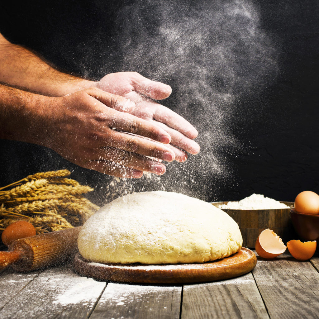 Man Making bread