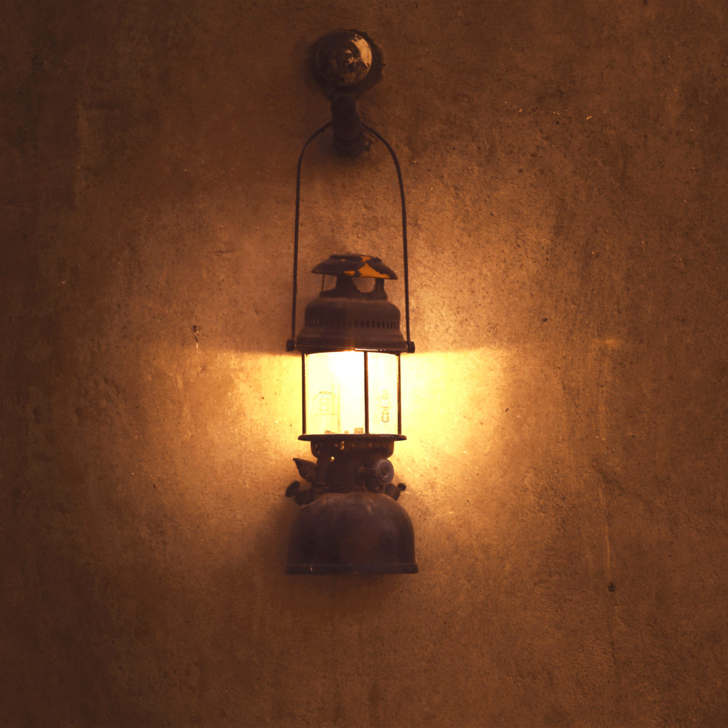Old arabic lamp on the wall