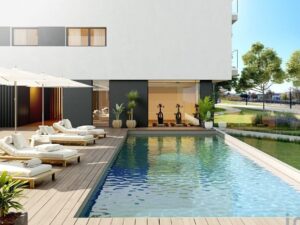 Rendered home image with pool