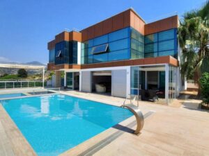 modern villa in Turkey with a pool