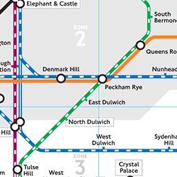 East Dulwich Train Line Map Rightmove Tube Map - Find Properties Near London Tube Or Rail Stations