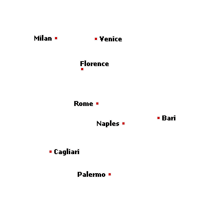 Map of property in Italy