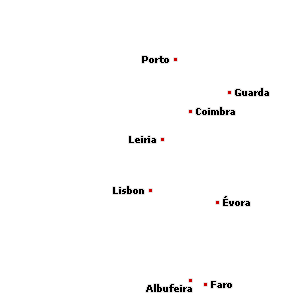 Map of property in Portugal