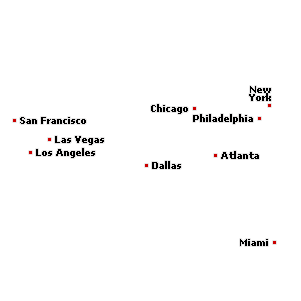 Map of property in USA