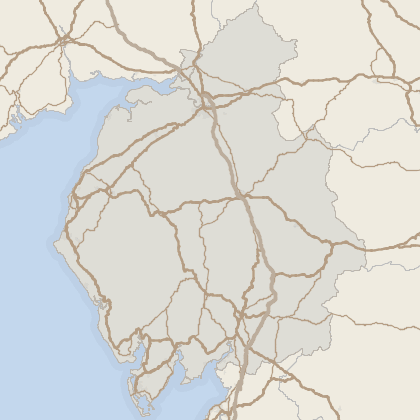 Map of house prices in Cumbria