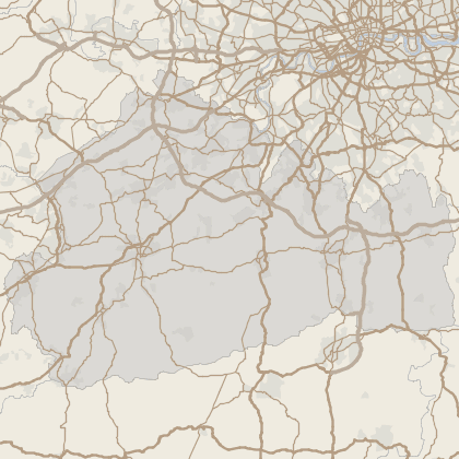 Map of house prices in Surrey