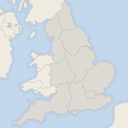 Map of house prices in England