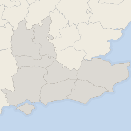 Map of house prices in South East