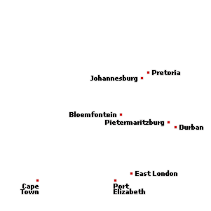 Map of property in South Africa